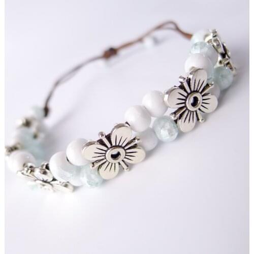 Ceramic beaded bracelets Hand-made Bohemian Charm Bracelets For Women #EY303