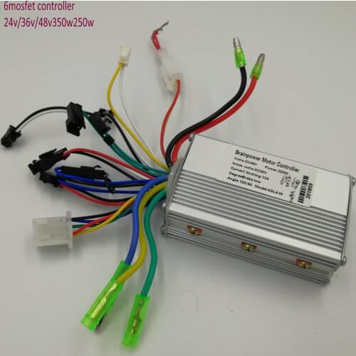 24v36v48v60v250w350w 6Mosfet Dual Mode BLDC Motor Speed Controller Electric Scooter Bike Intelligent MTB SKATEBOARD DIY Part