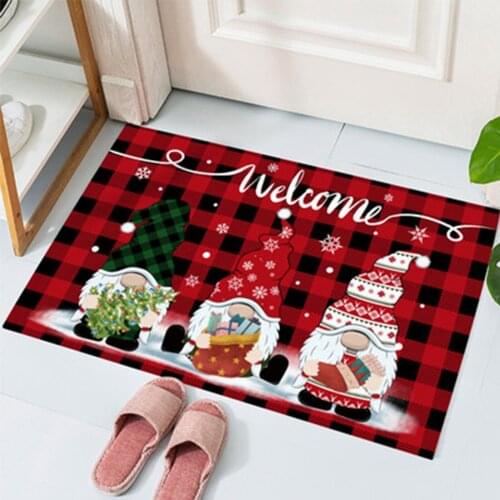 Indoor Carpet Porch Front Door Christmas Doormat Carpet Creative Bath mat Bathroom Home Kitchen Bedroon Floor Mat 40x60cm