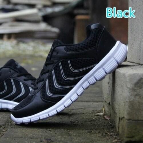 Men Super Lightweight Sneakers Mesh Breathable Running Shoes Woman Lace-Up Casual Sport Shoes Couple Shoes Outdoor Walking Shoes