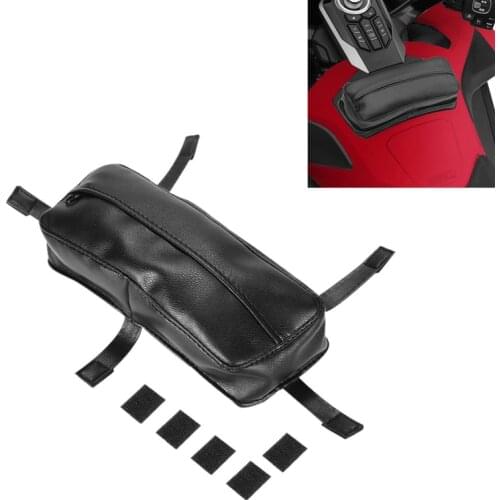 Motorcycle 9 3/4" x 3 1/2" x 2" Tour Tank Pouch Bag For Honda GoldWing GL1800 GL 1800 2018-2020 Black