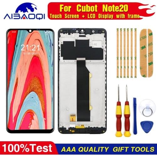 New Original Touch Screen LCD Screen For Cubot Note 20/Note 20 Pro Replacement Parts + Disassemble Tool+3M Adhesive