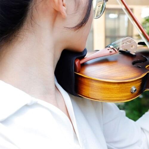 Violin Shoulder Rest Soft Cotton Pad Violin Chin Rest Pad Cover Protector for 1/8 1/2 1/4 4/4 3/4 Violin Accessories