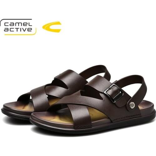 Camel Active 2019 New Genuine Leather Quick-Dryin Sandals Summer Quality Casual Sneakers Anti-Slippery Outdoor Beach Shoes 19339