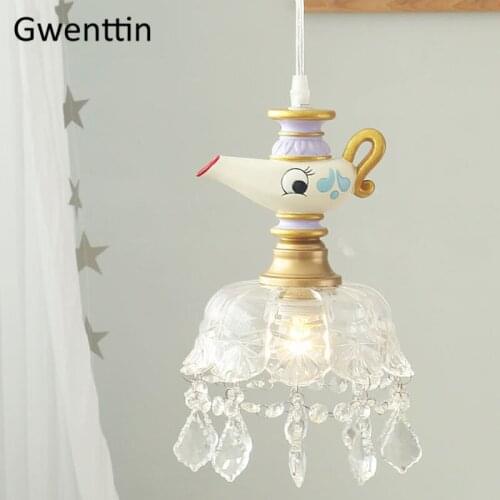 Sister Magic Lamp Cartoon Pendant Light Hanging Lamp for Childrens Room Bedroom Home Decor Lighting Fixtures Kid Gift Luminaire