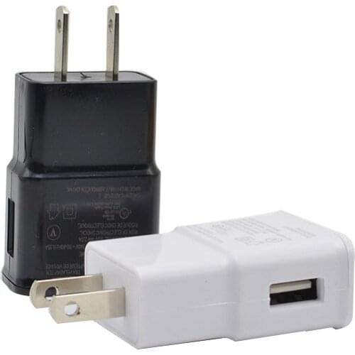 Black White 5V 1A 2A Single Ports Interface Travel EU US Plug Original Wall Charger Adapter for Samsung IPhone 60pcs/lot