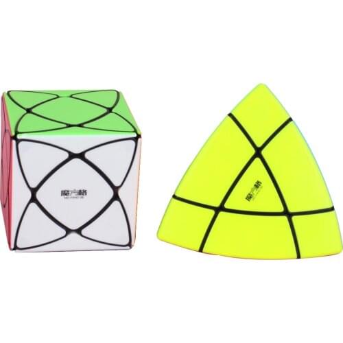QiYi Super IVY Speed Cube MoFangGe Corner Mastermorphix Cube Triangle Pyramid Magic Cube Gear Shape educational toys Puzzle