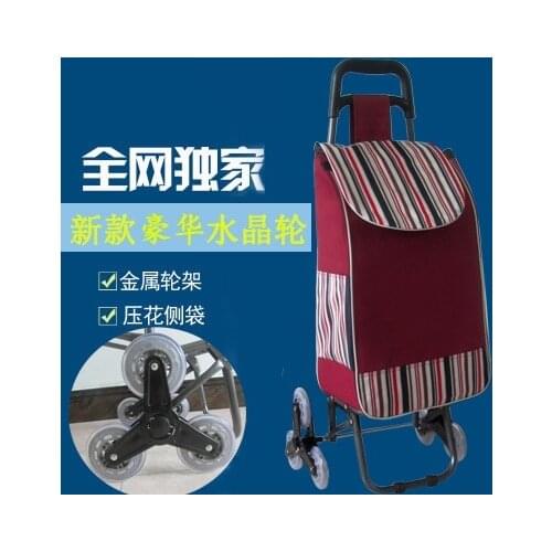 With a chair climbing a car to buy a small car carts old folding hand trailer luggage bar large home