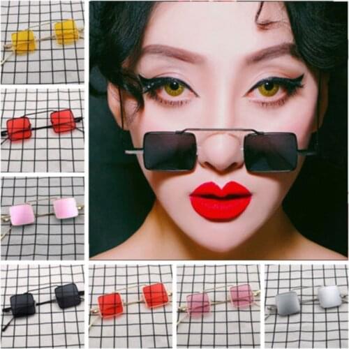 Women Men Vintage Metal Frame Small Rectangle Sunglasses Eyewear Sun Glasses car Accessories driver