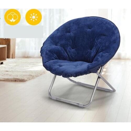 Large lazy moon chair folding chair dormitory chair lunch break lazy couch chair sun lounger leisure