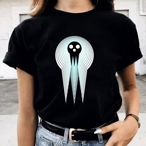 2021 New Anime Clothes TShirt Soul Eater Fashion Print Tshirt Summer Womens Cotton Short Sleeve T-shirt Female Funny Tops Tshirt