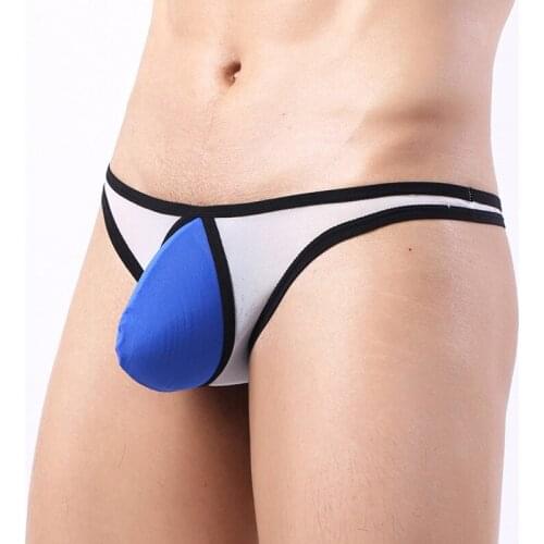 Sexy Men Thong G-string Lingerie Mesh Transparent Gay Panties Jock Strap Bugle Pouch T-back String Homme Thongs Underwear Bikini