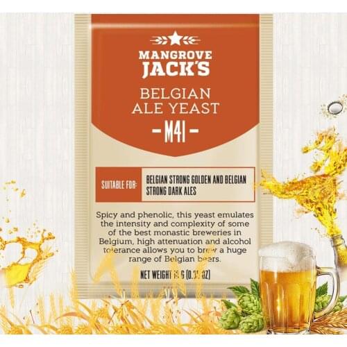 10g/3pcs M41 Bel gian ale yeast Mangrove&Jacks Beer Yeast family alcohol brewing fermentation Beer yeast UK imported yeast