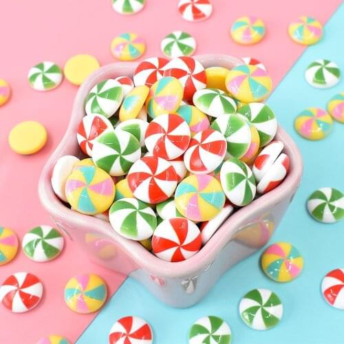 20/30Pcs Christmas Simulation Candy Flatback Resin Cabochon Scrapbooking for Phone Decor Mini Toys For Dollhouse Accessories