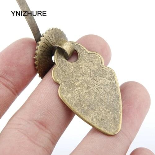 30pcs 23*92mm Vintage Antique Golden Brass Drawer Dresser Cabinet Knobs Mini Drop Pulls Handle