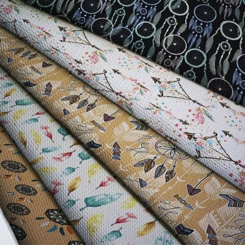 50cm*140cm Flower Printed Printed Bullet Texture Liverpool Fabric For clothing Stretch Knit Fabric For Hair Band L18341