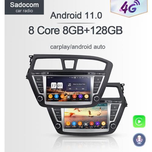720P PX6 8" DSP 2 din Android 10.0 8 Core 4G RAM Car DVD Player GPS Map RDS autoradio car radio For Hyundai I20 2014 2015