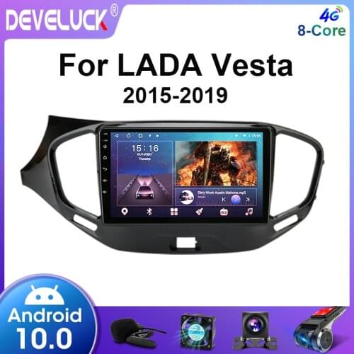 2 din Android Car Radio For LADA Vesta Cross Sport 2015-2019 GPS Navigation carplay Multimedia Video Player with Frame RDS FM AM