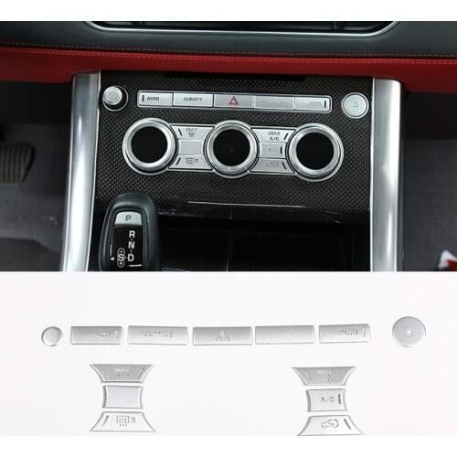 Car Accessories Aluminum Alloy For Land Rang Rover Sport 2014-2017 Button Sticker Decoration