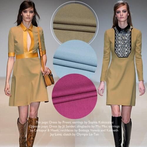 Free shipping! Spring and autumn fine woolen dress suit wool fabric wool fabric wholesale wool cloth 3 color