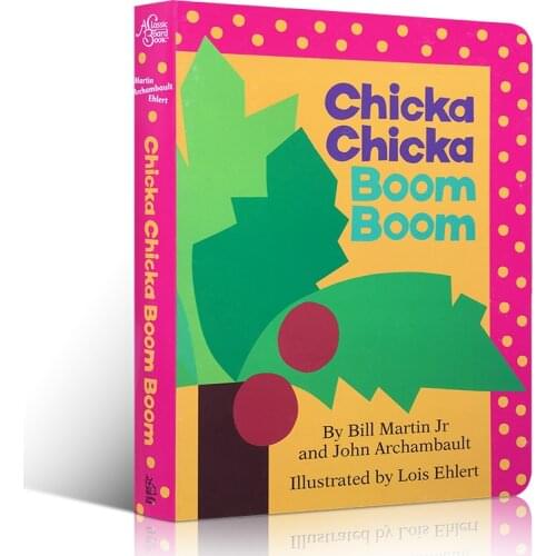 Chicka Chicka Boom Boom By Jr Bill Marti Children Book Baby English Language Kids Card Board Books Learning Toys