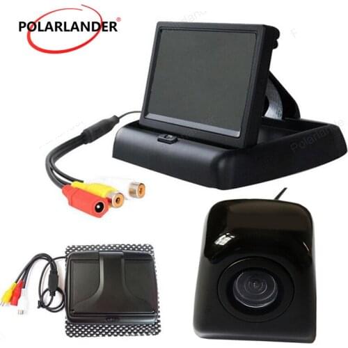 Hot sell 4.3 inch Car Rearview Mirror Monitor CCD HD Waterproof Parking Monitors System with Car reverse backup Camera