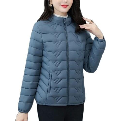 Middle-aged and Elderly Womens Cotton Coat New 2020 Autumn Winter Parkas Coats Zipper Keep Warm Jacket Overcoat Plus Size 6XL