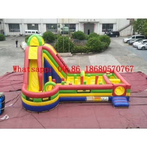 China Guangzhou) Factory direct inflatable slide / castle / trampoline / pool slide / Inflatable Obstacle course YLY-040