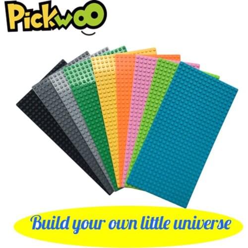 Pickwoo 32*16 Dots Classic Base Plates Blocks Small Size DIY Bricks Baseplates Construction Building Toys for Children Gift