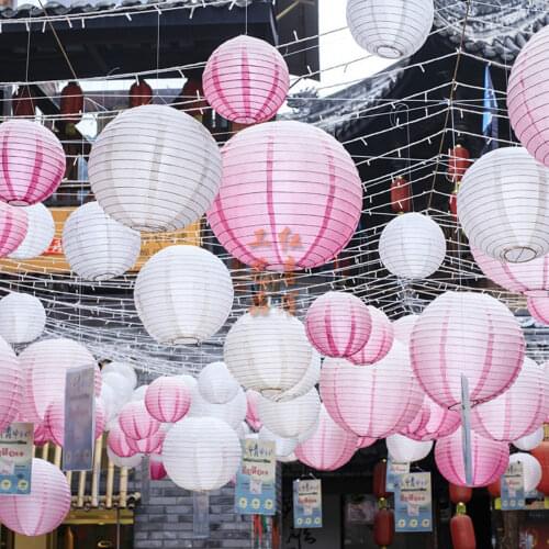 4" 6" 8" 10" 12" 14" 16"Round Chinese Paper Lantern Lampion Birthday Home Decoration Accessories Baby shower Linternas bautizo