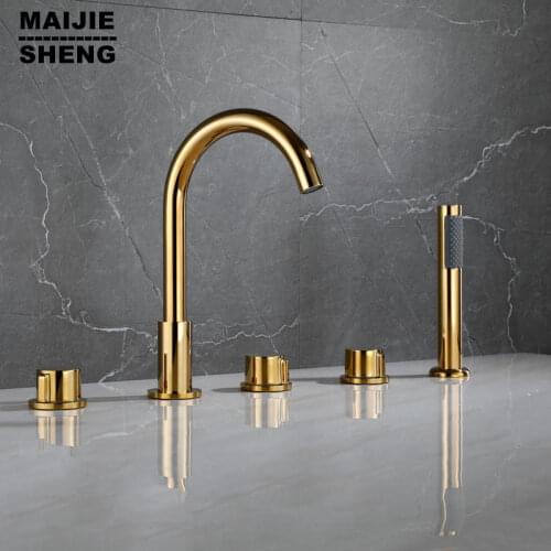 MAIJIESHENG Gold Bath Faucets