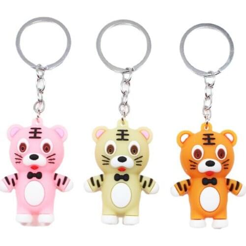 Cute Little Tiger Keychain Key Ring Pendant Bag Car Gift Year Of The Tiger Key