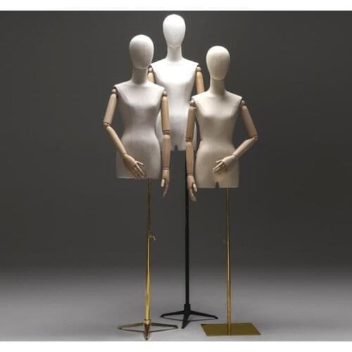 3style Wood Arm Color Female Hand Mannequin Yellow Body Iorn Base Dress Model,Jewelry Flexible Women,Adjustable Rack,Doll D378