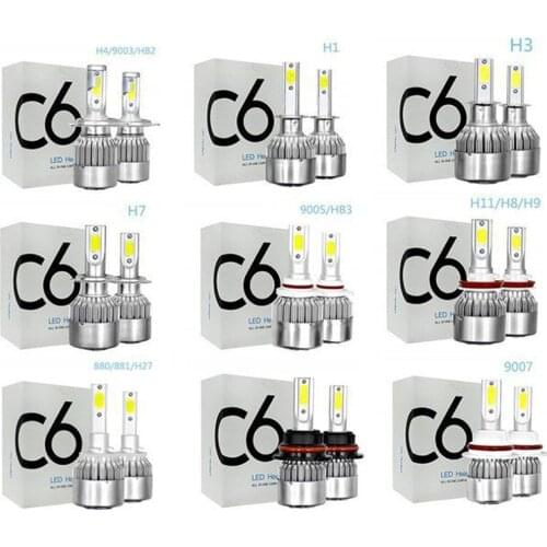 Muxall Waterproof 72W 8000LM Super Bright Car Lights White Color 6000K H4 H7 H8 H9 H11 9005 9006 Car LED Headlight Bulb