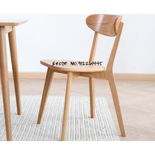 All solid wood dining chair back chair dining table chair restaurant butterfly chair Nordic dining chair modern minimalist house
