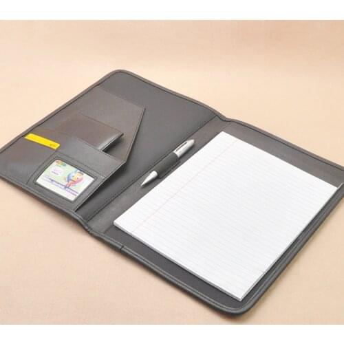 A4 office conference file folder signature folder for documents with refill paper writing pad document bag on front cover 1262B