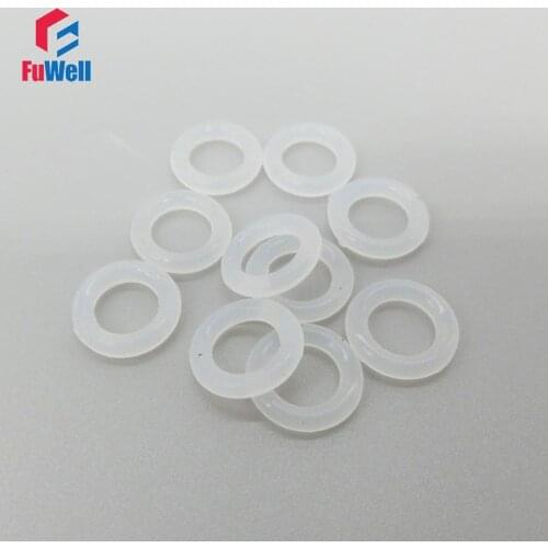 Transparent Rubber O-rings Seals 2.4mm Thickness White Silicon O Ring Sealing Gasket Washer OD 27/28/29/30/31/32/33/34/35/36mm
