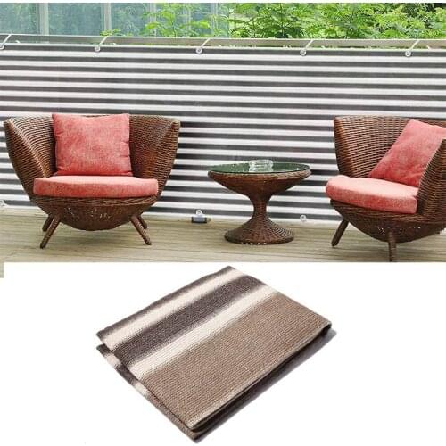 Balcony Privacy Net Screen Cover Fence Sun Shade Sail Awning Canopy UV Protection Weather-Resistant Garden Net 0.9*5m