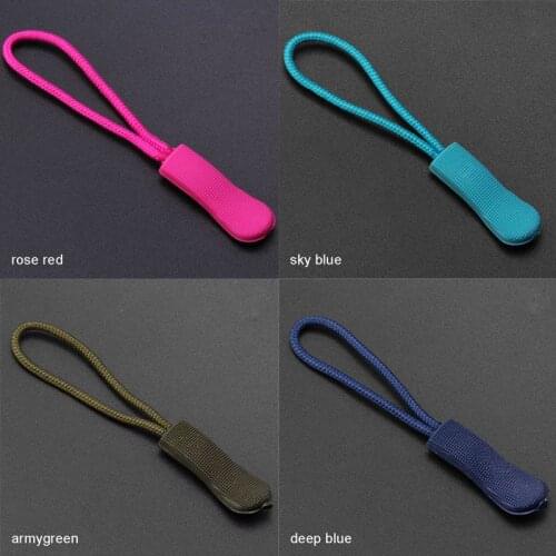 Cord Zipper Apparel Accessories Lariat Durable 20 Pcs DIY Apparel Sewing Pull Strap Luggage Backpack Multicolor Zipper Pull Cord