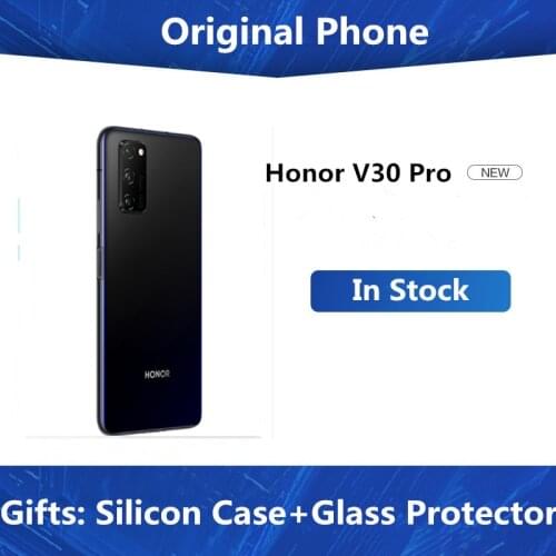 DHL Fast Delivery Honor V30 Pro 5G Cell Phone Kirin 990 Android 10.0 6.57" 2400X1080 8GB RAM 256GB ROM 40.0MP+32.0MP 40W Charger
