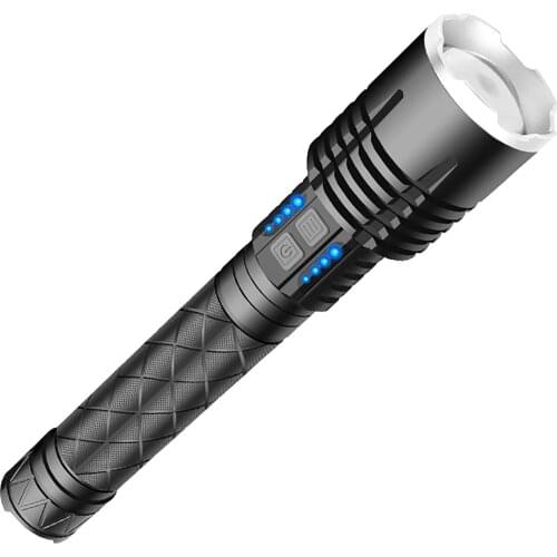 Xhp120 Tactical Led Hunting Flashlight Battery Waterproof Torch Zoomable High Quality Lantern Фонарик