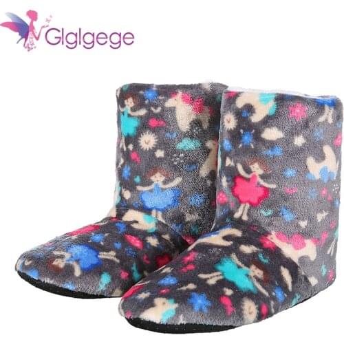 Glglgege 2019 New Girls Boys Slippers Gifts Dinosaur Cute Home Slippers Warm Soft Plush Cartoon Anime Indoor Slippers Shoes