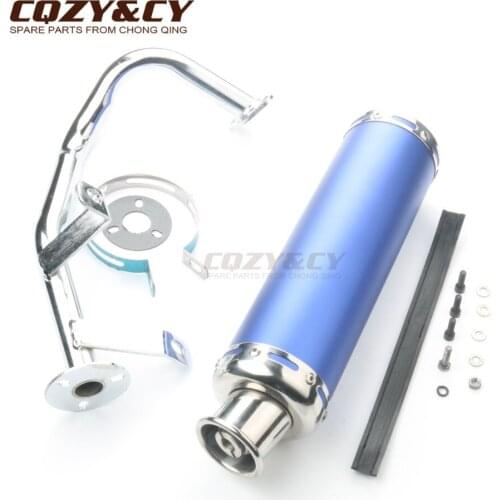 Scooter high performance exhaust pipe for SunL SL50QT-2 SL50QT-7 GY6 50cc 4 stroke