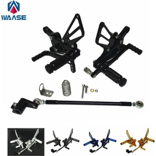 Waase Motorcycle Rider Racing Rearset Rear Sets Footrests Foot Rest Pegs For Honda CBR600 F4i 2001 2002 2003 2004 2005 2006 2007