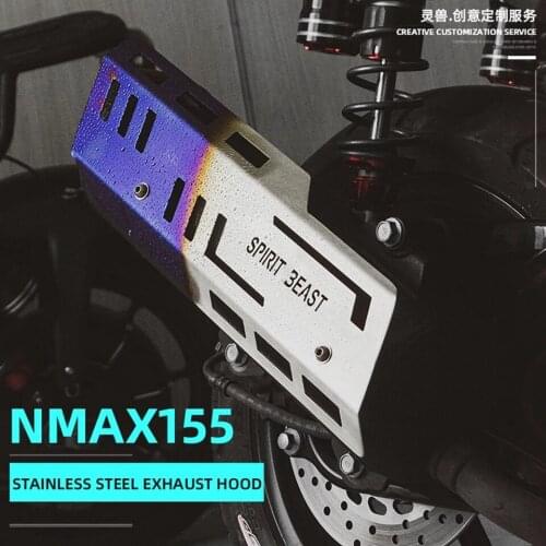 Spirit Beast Motorcycle Exhaust Pipe Protector Heat Shield Cover Guard Anti-scalding Cover Parts For YAMAHA N-MAX155