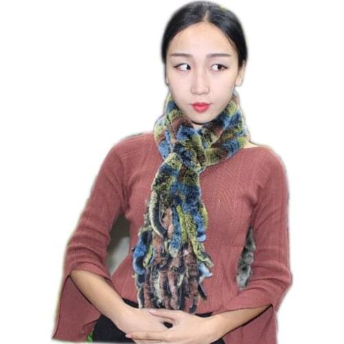 Linhaoshengyue Natural fashion fur rabbit lady scarf freeshipping