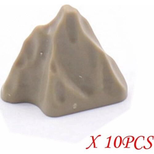 10pcs Military Fake Mountain Reef Rock Mound Hill Model WW2 SWAT Accessories Toys For Chidlren Kids Gifts Military Weapons Kits