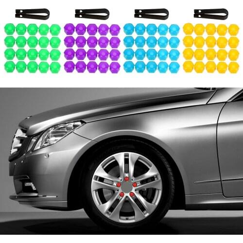 20pcs 17mm Car Wheel Nut Caps Tire Wheel Screw Cap Auto Trim Tyre Nut Bolt Auto Hub Screw Cover Tire Wheel Screw Cap Car Styling