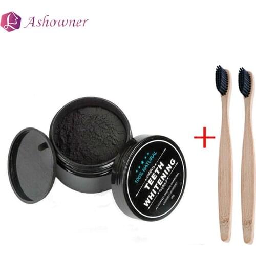 30g Teeth Whitening Oral Care Charcoal Powder Natural Activated Bamboo Charcoal Teeth Whitener Powder Oral Hygiene Cleaning Tool