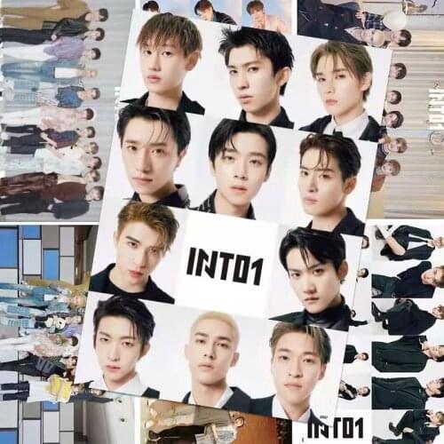 8PC INTO1 Liwan Liu Yu Zanduo Gao Qingchen Poster HD Autographed Photo Bedroom Dormitory Wallpaper Oversized Mural Paper,30*50cm